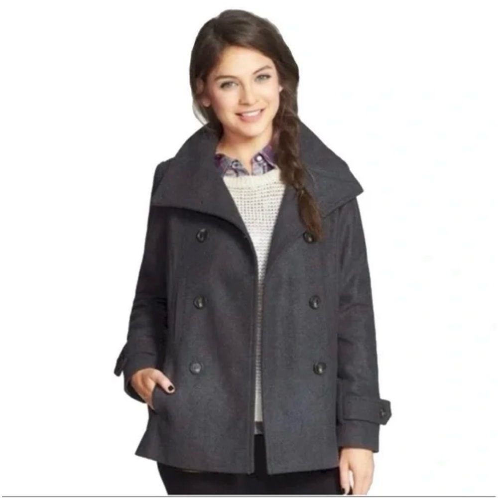 Thread & Supply Double Breasted Charcoal Peacoat
